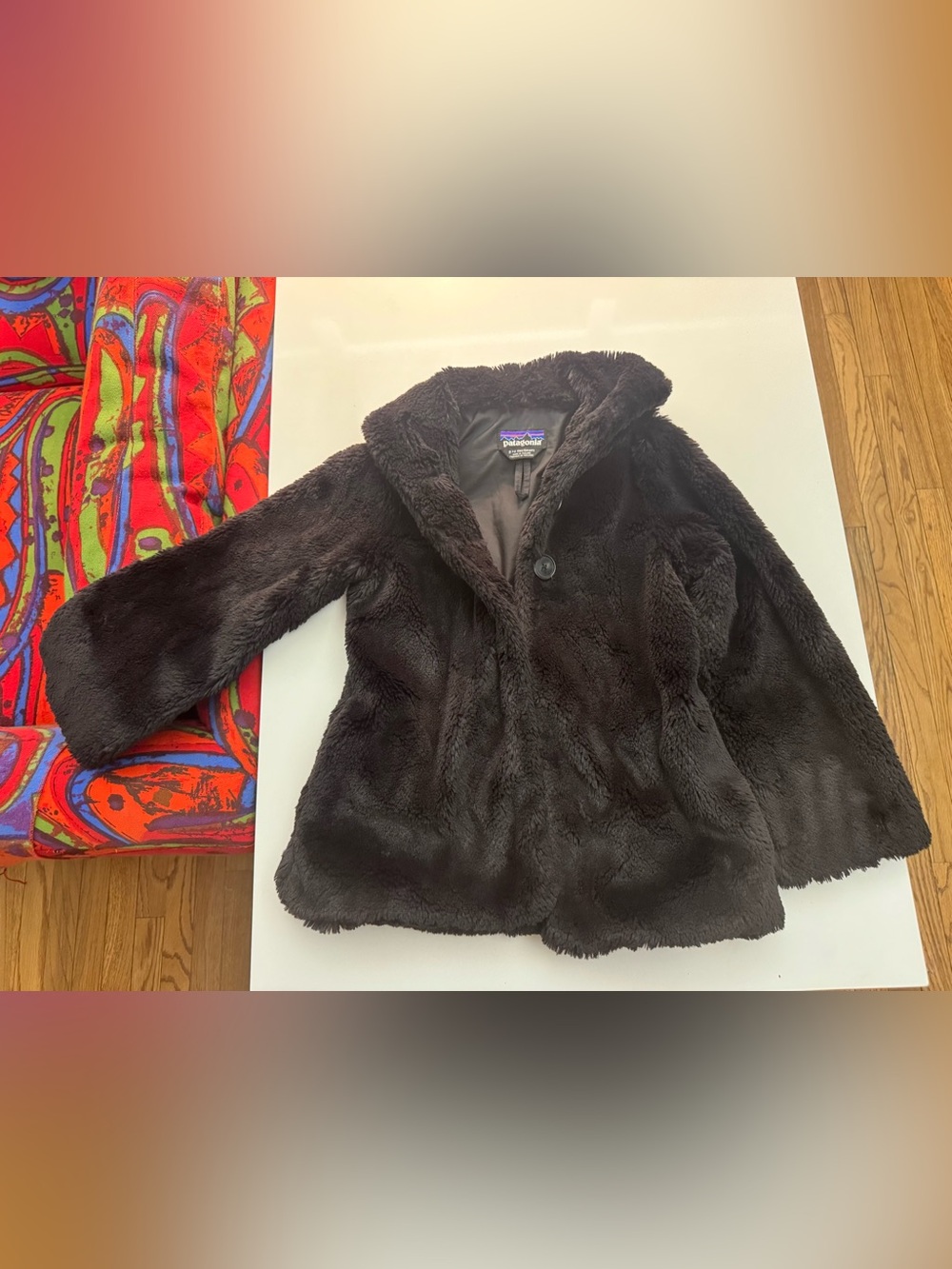 Patagonia Black Girls Faux-Fur Cozy Jacket
